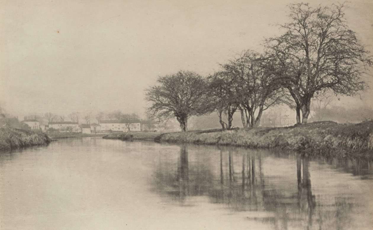 Nehir kıyısındaki köy by Peter Henry Emerson