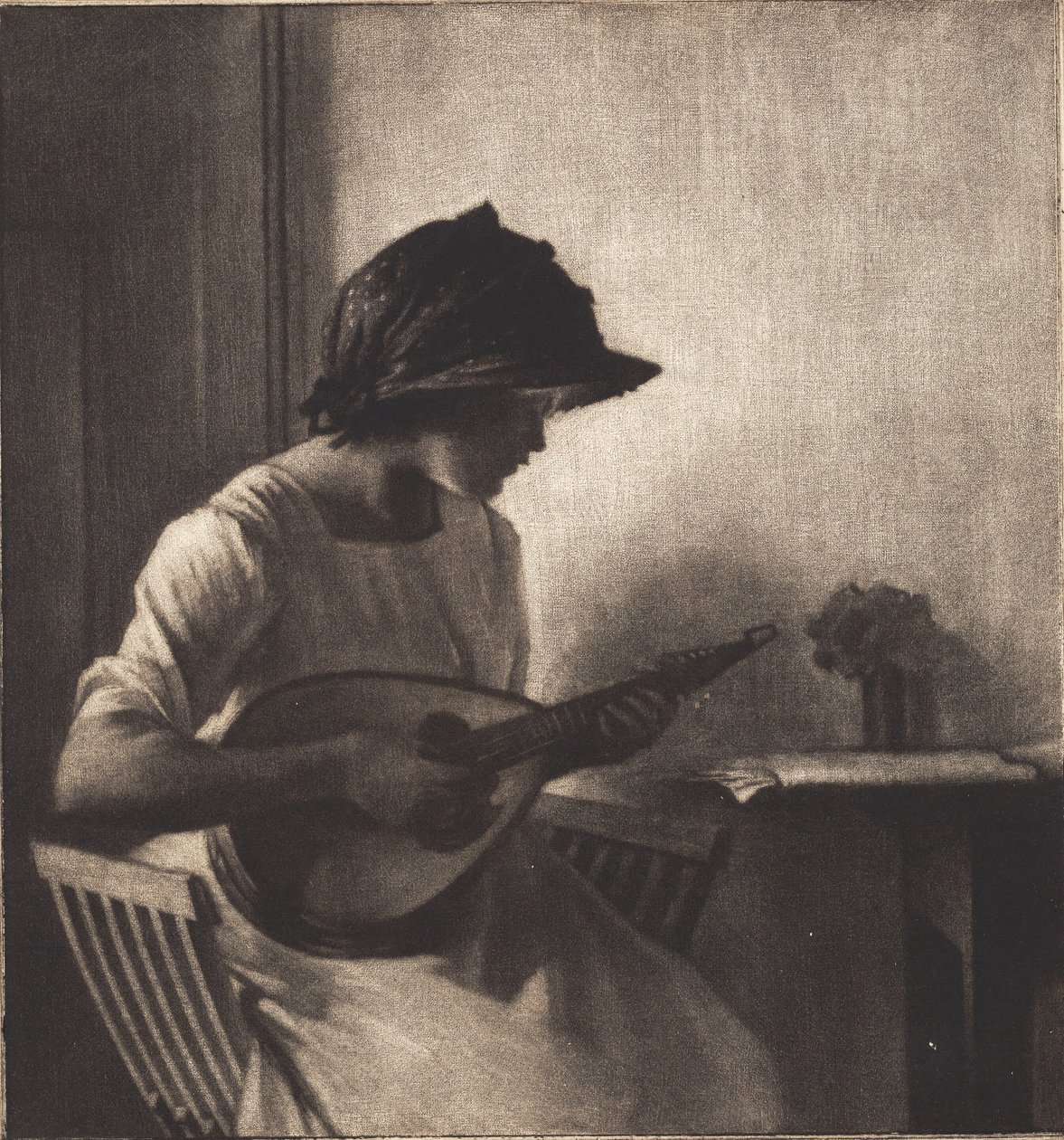 mandolin çalar by Peter Vilhelm Ilsted