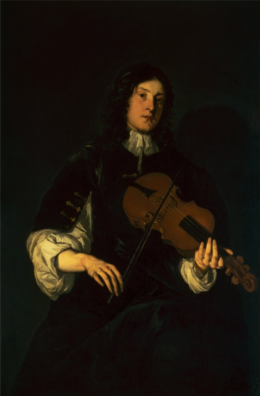 Keman Çalan Adam (petrol) by Peter Lely