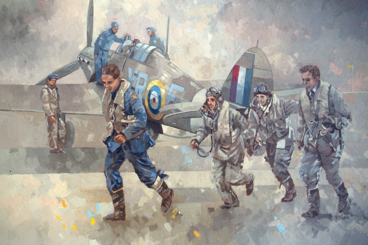 Hurricane Scramble (tuval üzerine yağlı boya) by Peter Miller