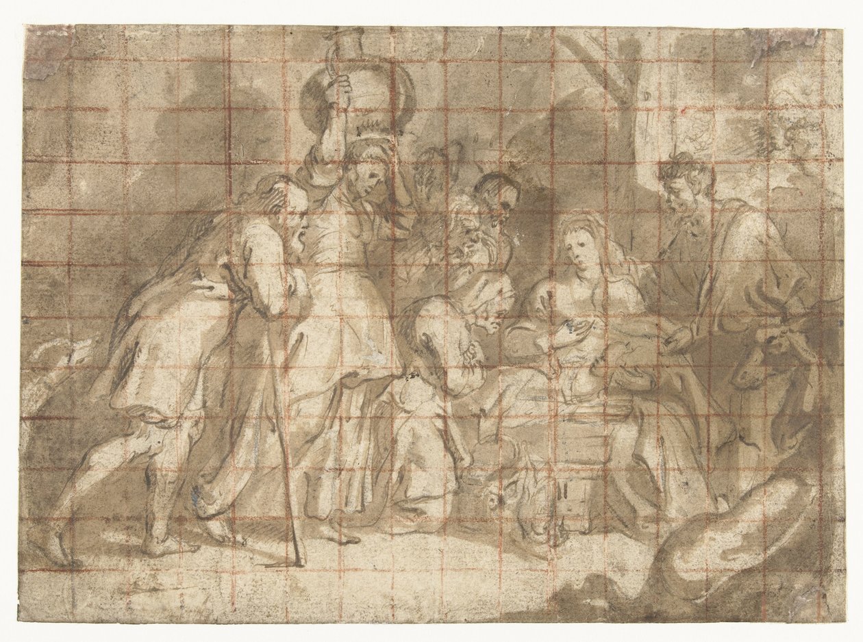 Çobanların hayranlığı by Peter Paul Rubens (school of)