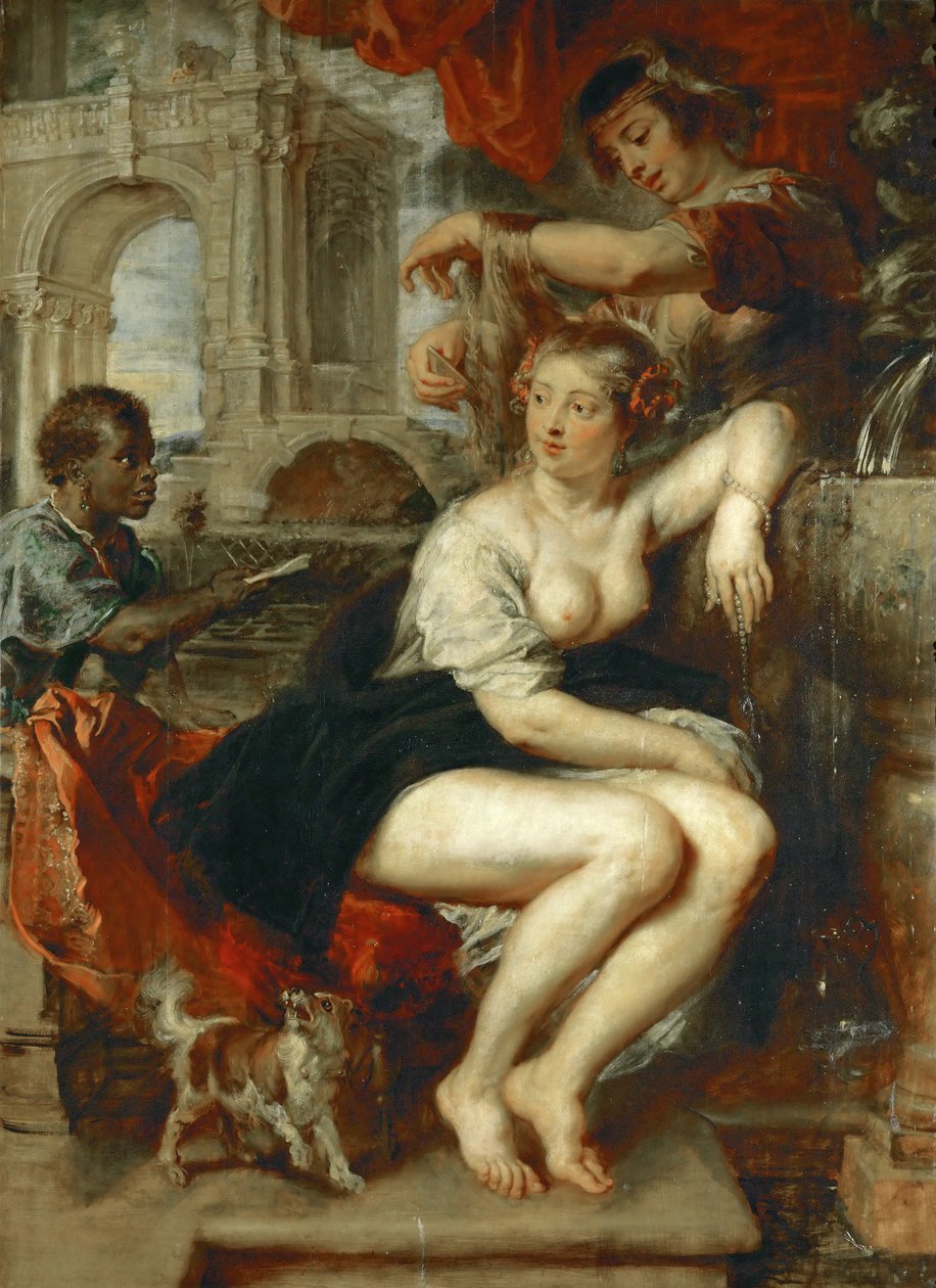 Bathsheba at Her Bath, c. 1635. by Peter Paul Rubens