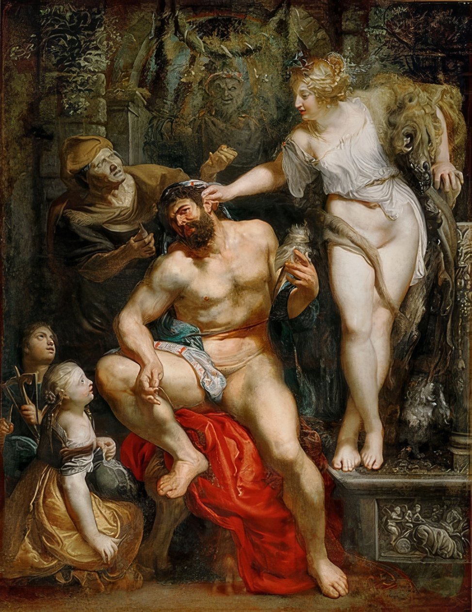 Herkül ve Omphale. 1602-05 by Peter Paul Rubens