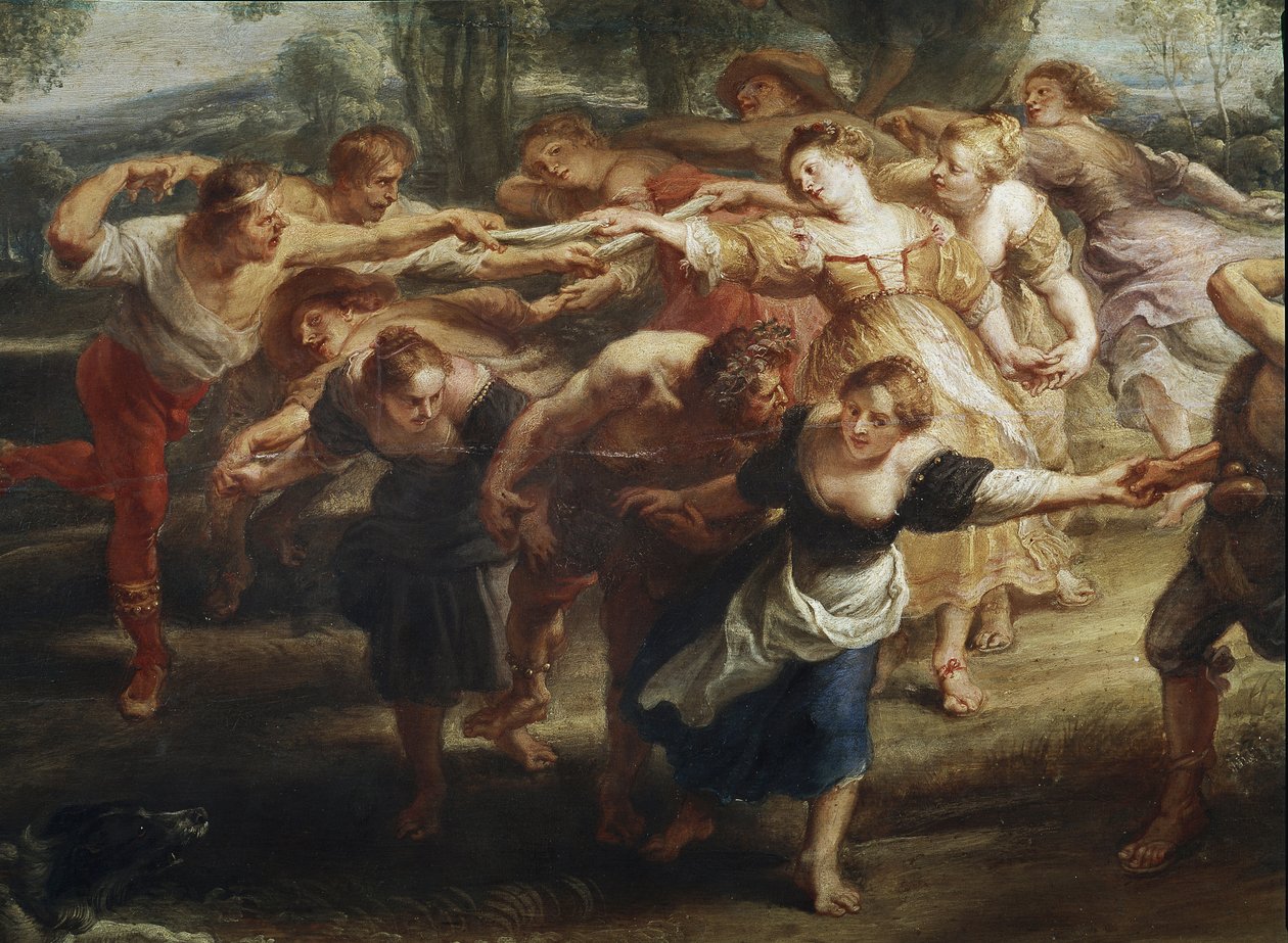 Köylü dansı, detay (tuval üzerine yağlı boya by Peter Paul Rubens
