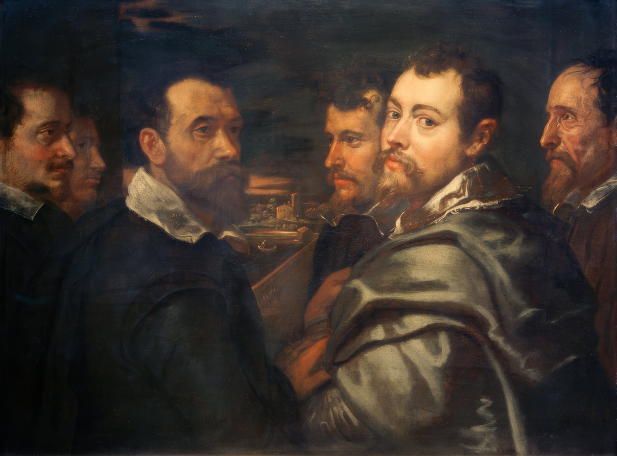 Mantuan arkadaşları arasında otoportre by Peter Paul Rubens
