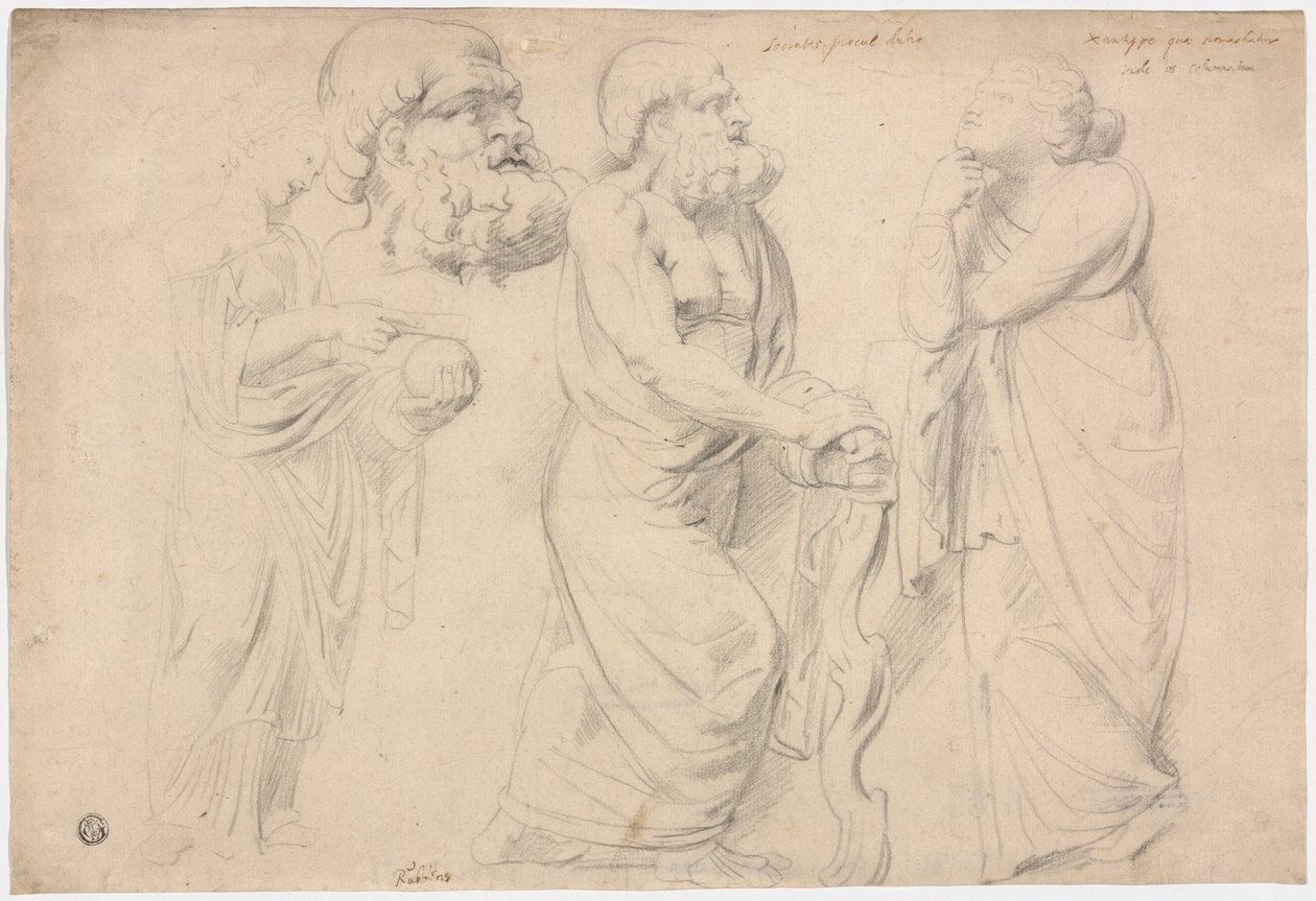 Bir Roma Lahdi Çalışmaları by Peter Paul Rubens