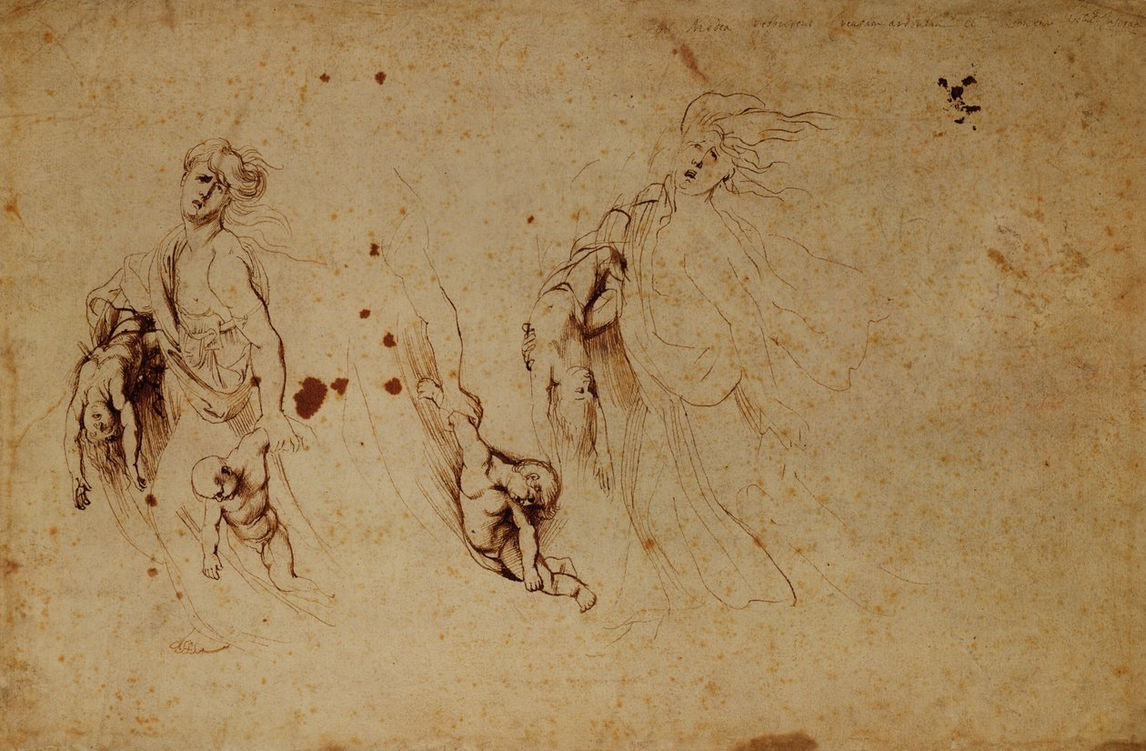 Çocuklarını Öldüren Medea Çalışması by Peter Paul Rubens