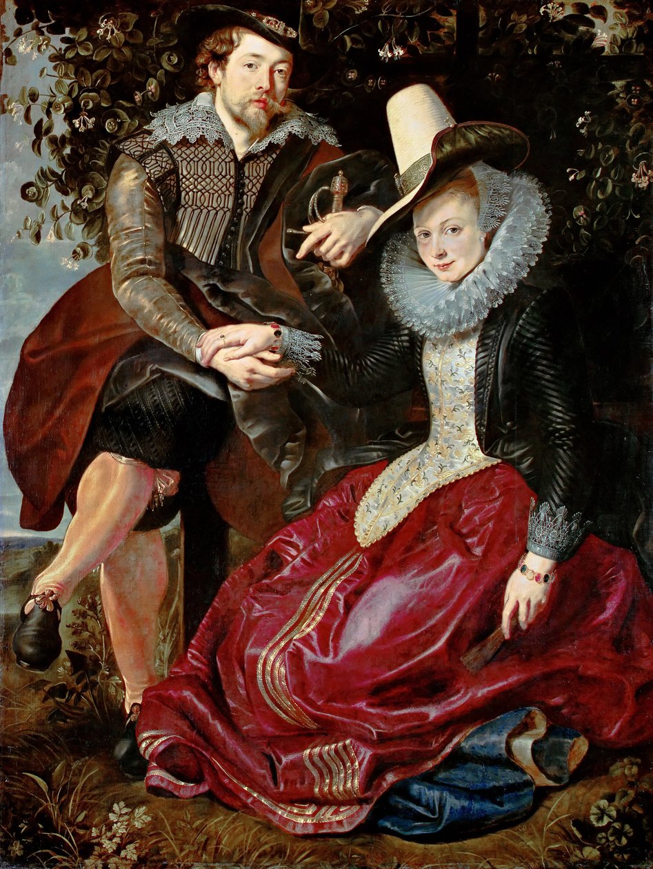 Hanımeli Bower, yaklaşık 1609. by Peter Paul Rubens