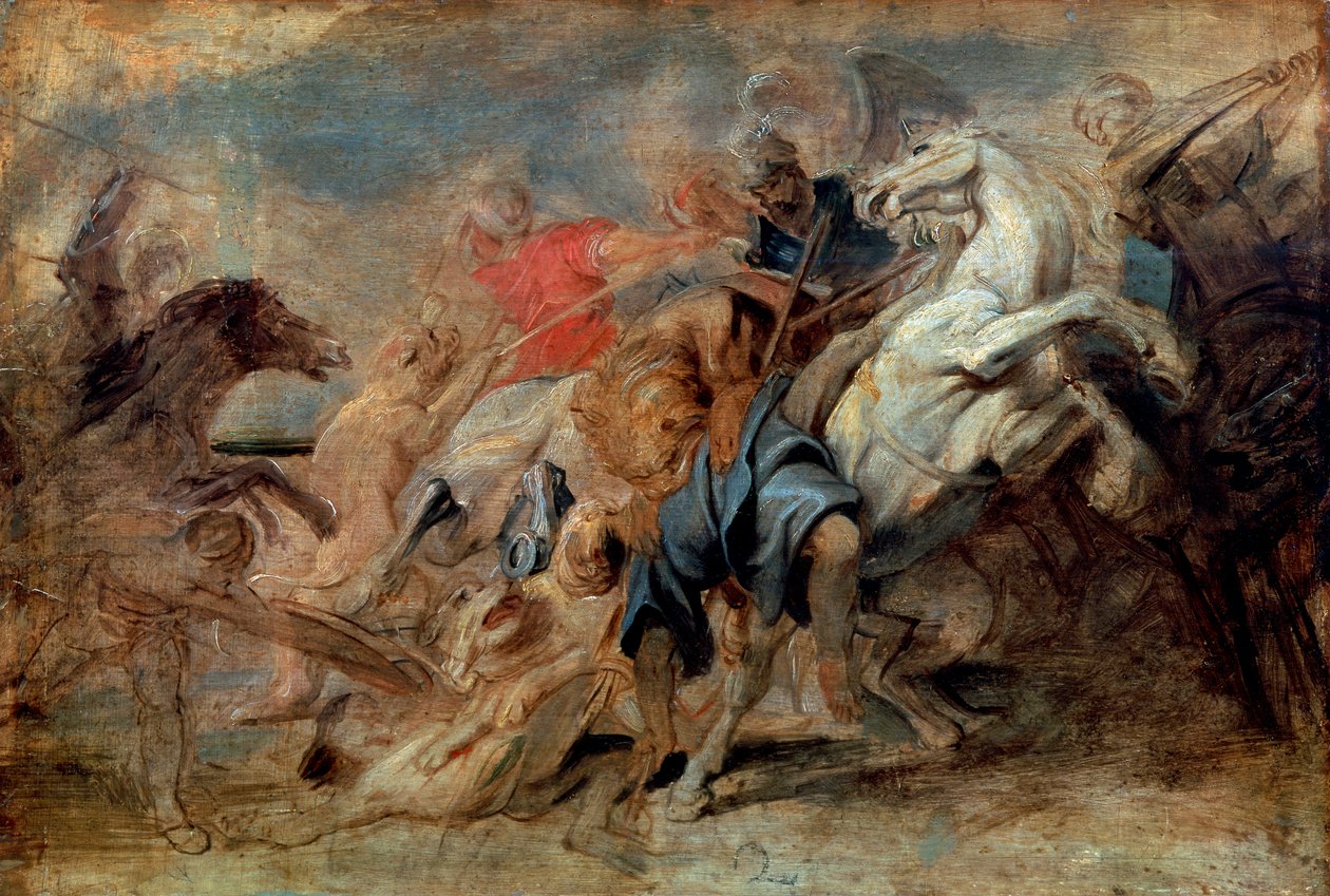 Aslan Avı, c1621. by Peter Paul Rubens