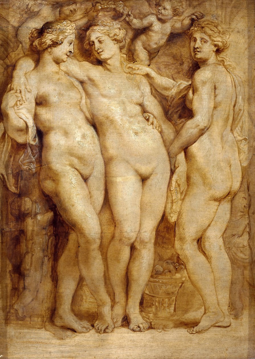 Üç Güzeller, yaklaşık 1620-1623. by Peter Paul Rubens