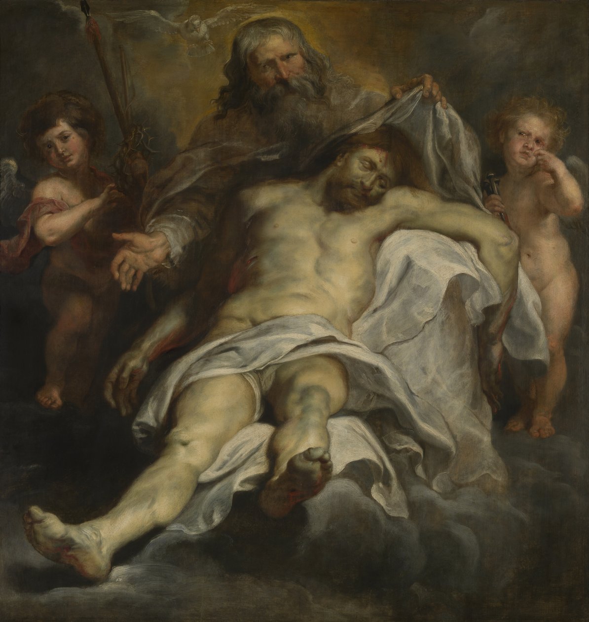 Trinity (panel üzerine yağ) by Peter Paul Rubens