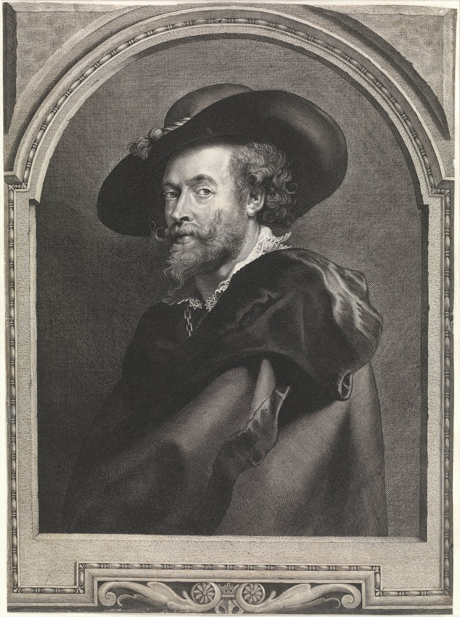 Ressam Peter Paul Rubens (gravür) by Peter Paul Rubens