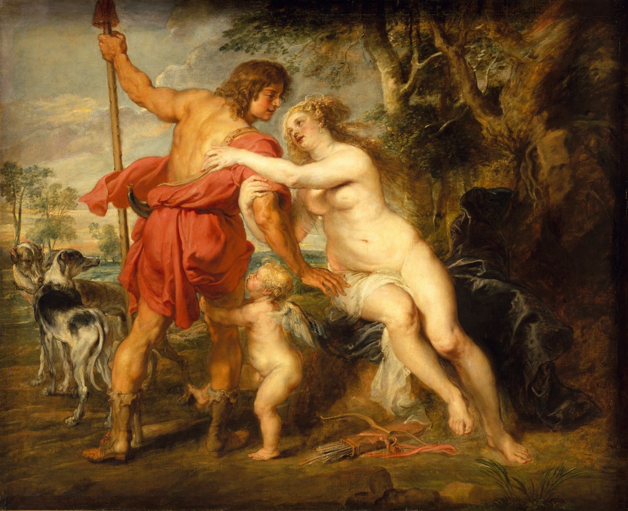 Venüs ve Adonis, muhtemelen 1630