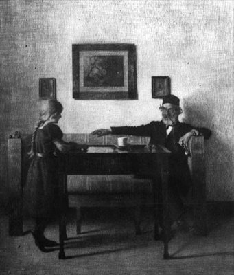 dedemin evinde by Peter Vilhelm Ilsted