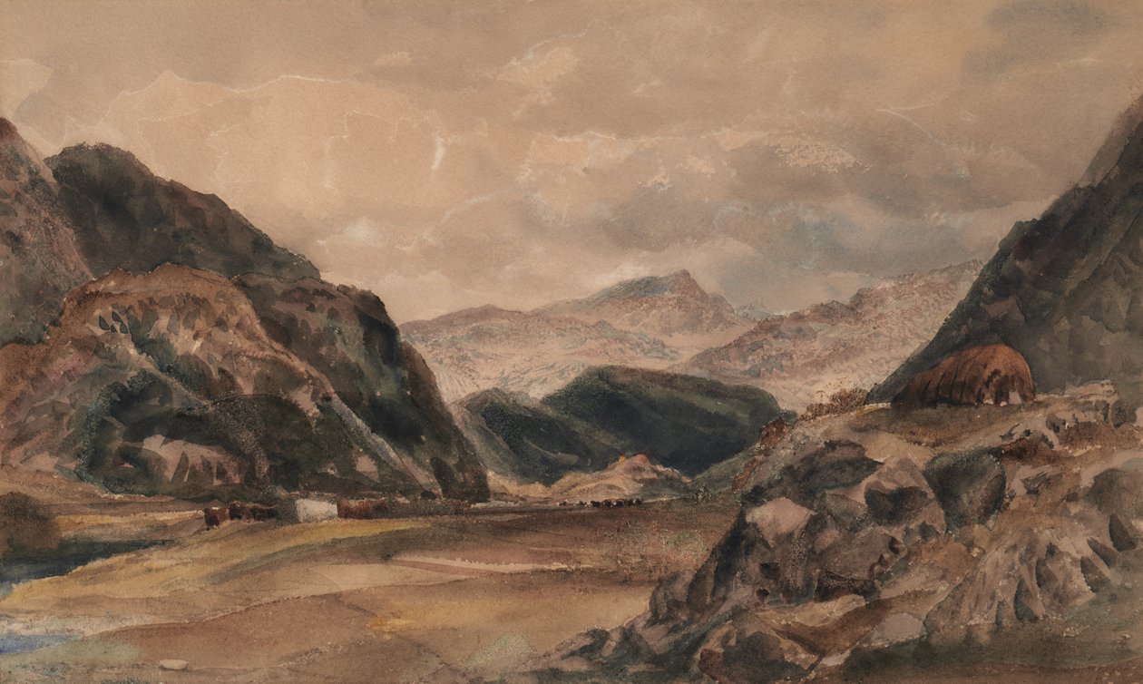 Beddgelert, Kuzey Galler by Peter de Wint