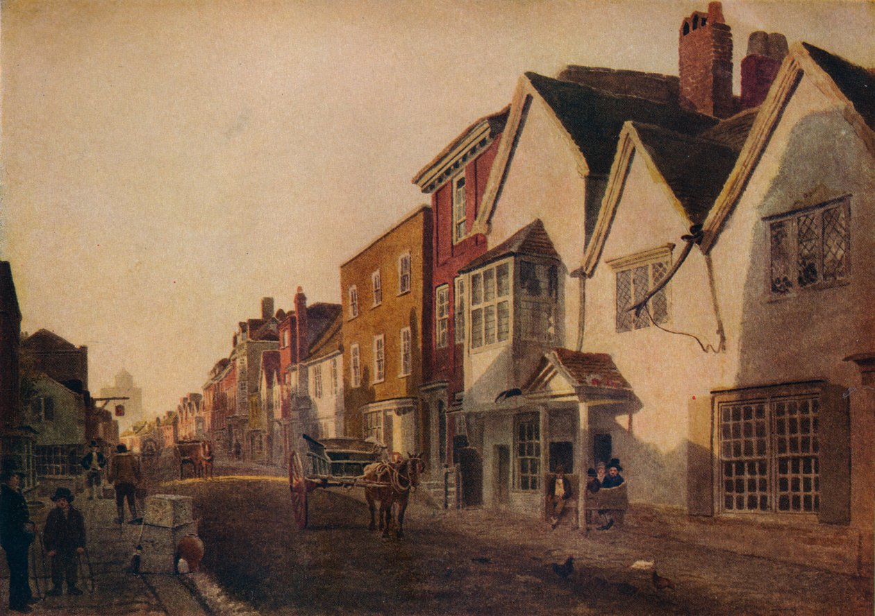 Eton High Street, 19. yüzyıl, 1924 by Peter de Wint