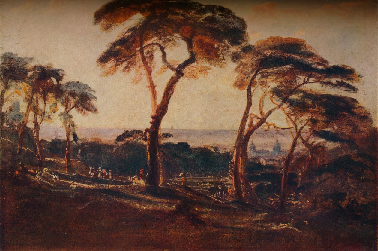 Greenwich Parkı, c1822 by Peter de Wint