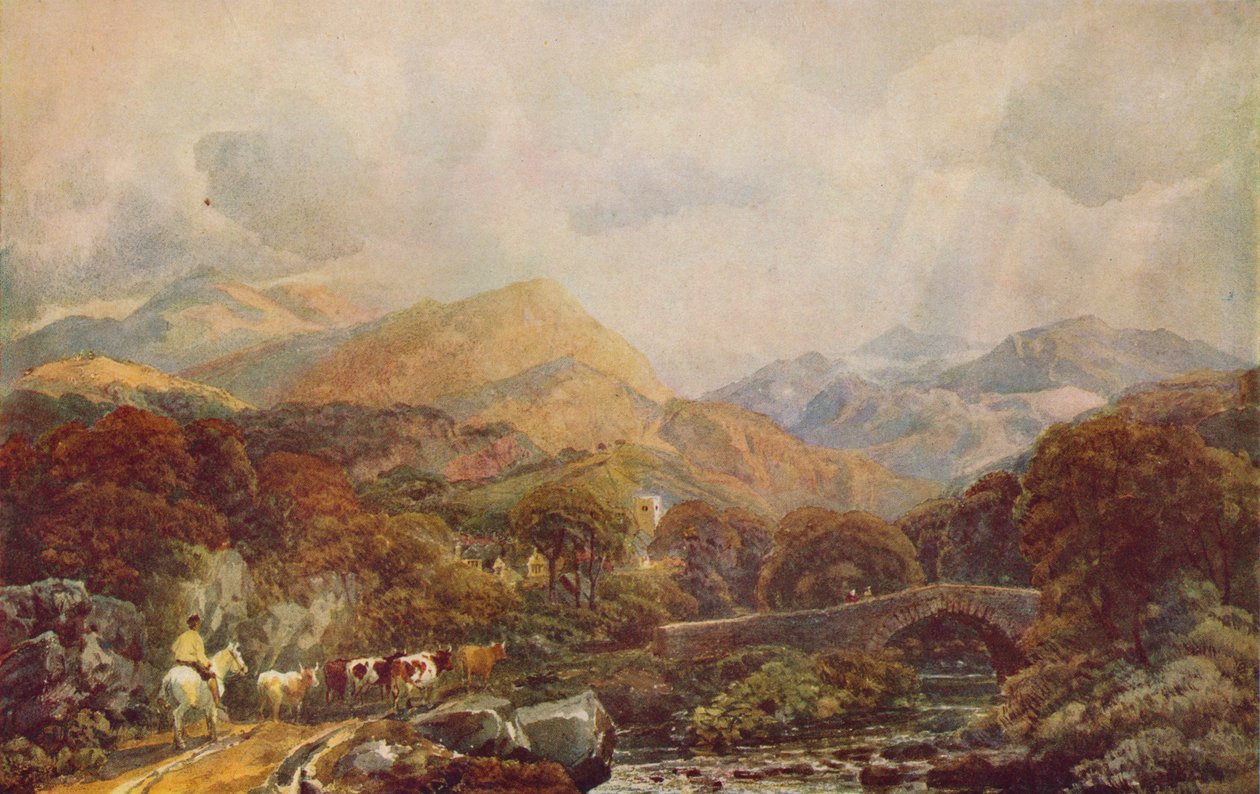 Dağlık Manzara, 19. yüzyıl by Peter de Wint