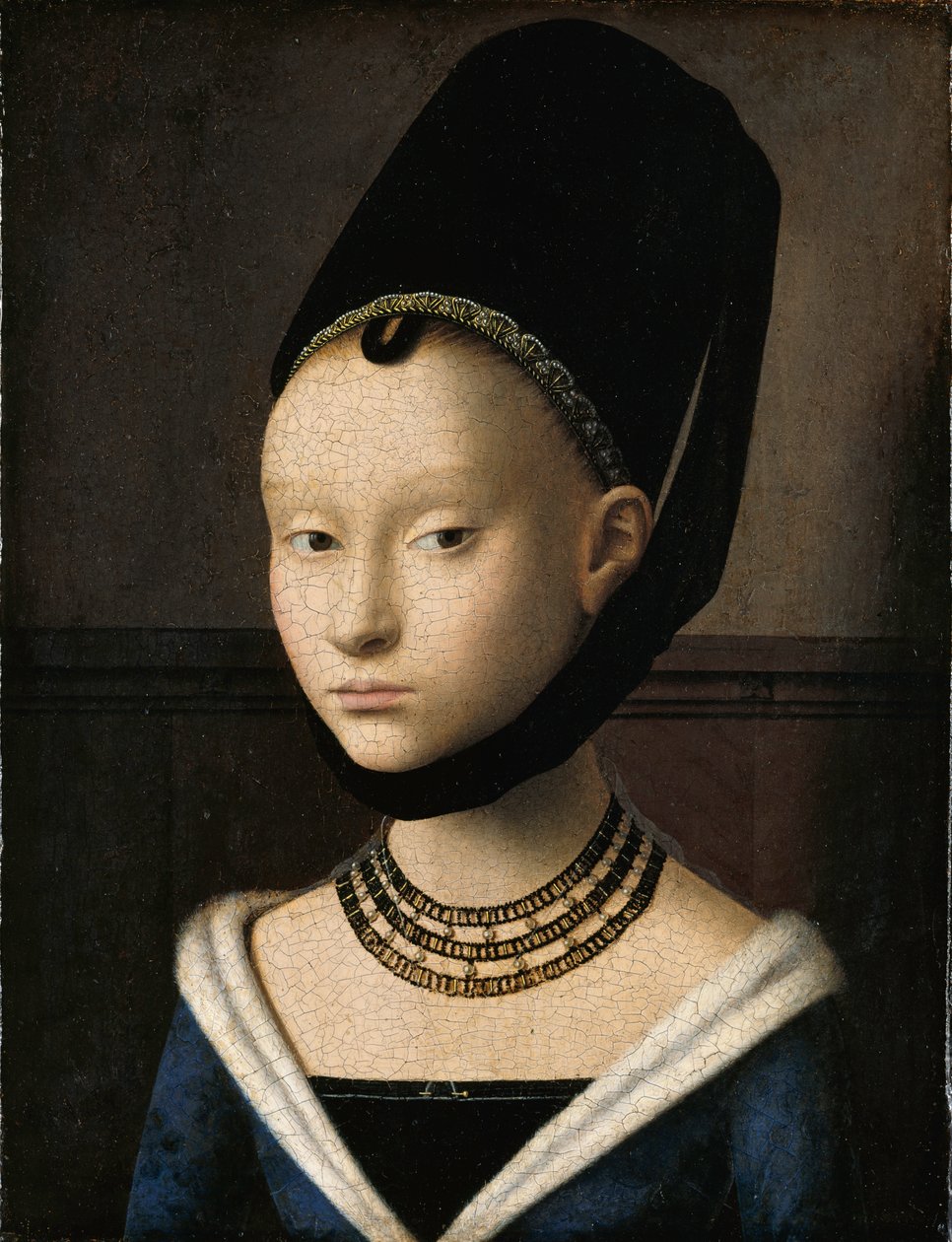 genç bir kadın portresi by Petrus Christus