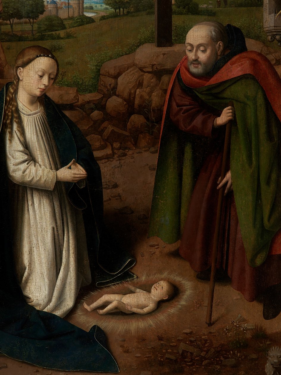 İsa-Çocuğuna Tapınma Detayı by Petrus Christus