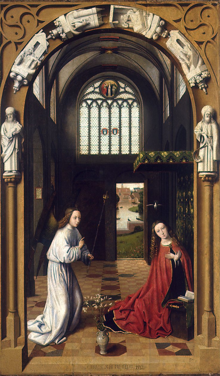 Müjde, 1452. by Petrus Christus