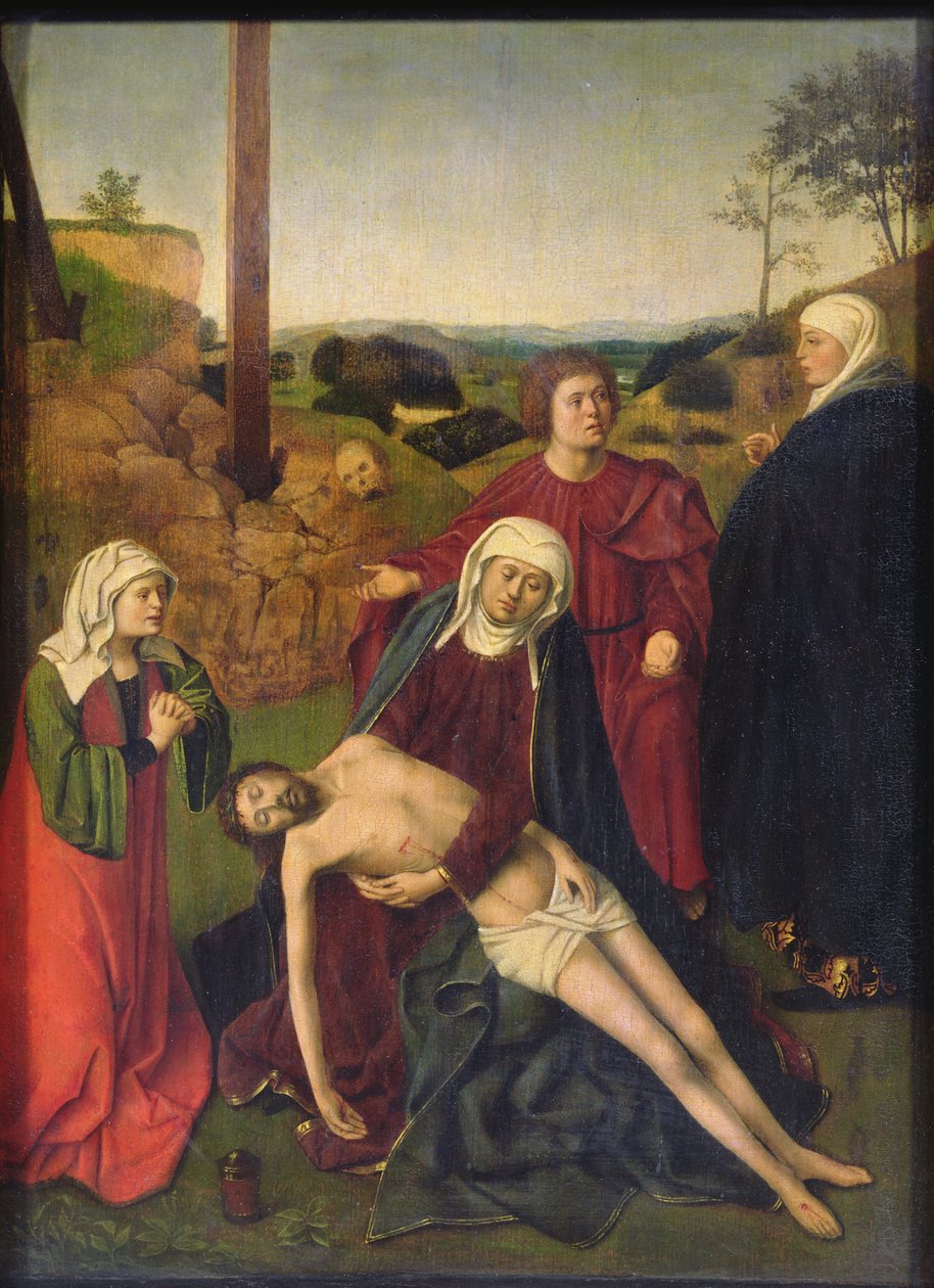 Ağıt (panelde yağ) by Petrus Christus