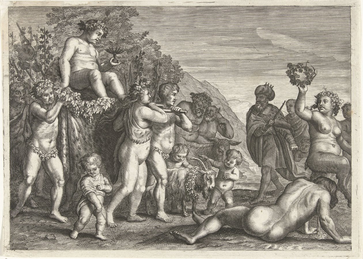 Triomf van Bacchus by Petrus Clouwet (possibly)