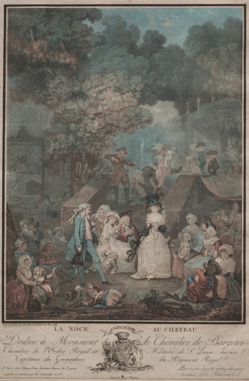Kaledeki Düğün by Philibert Louis Debucourt