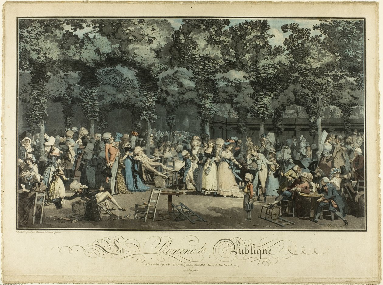 halka açık yürüyüş by Philibert Louis Debucourt
