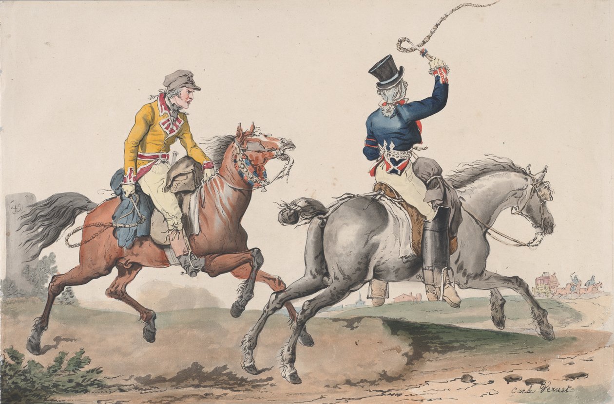 Posta Yolu, 1817. by Philibert Louis Debucourt