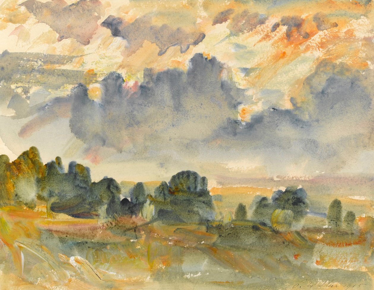 Gün batımı, 1915 by Philip Wilson Steer