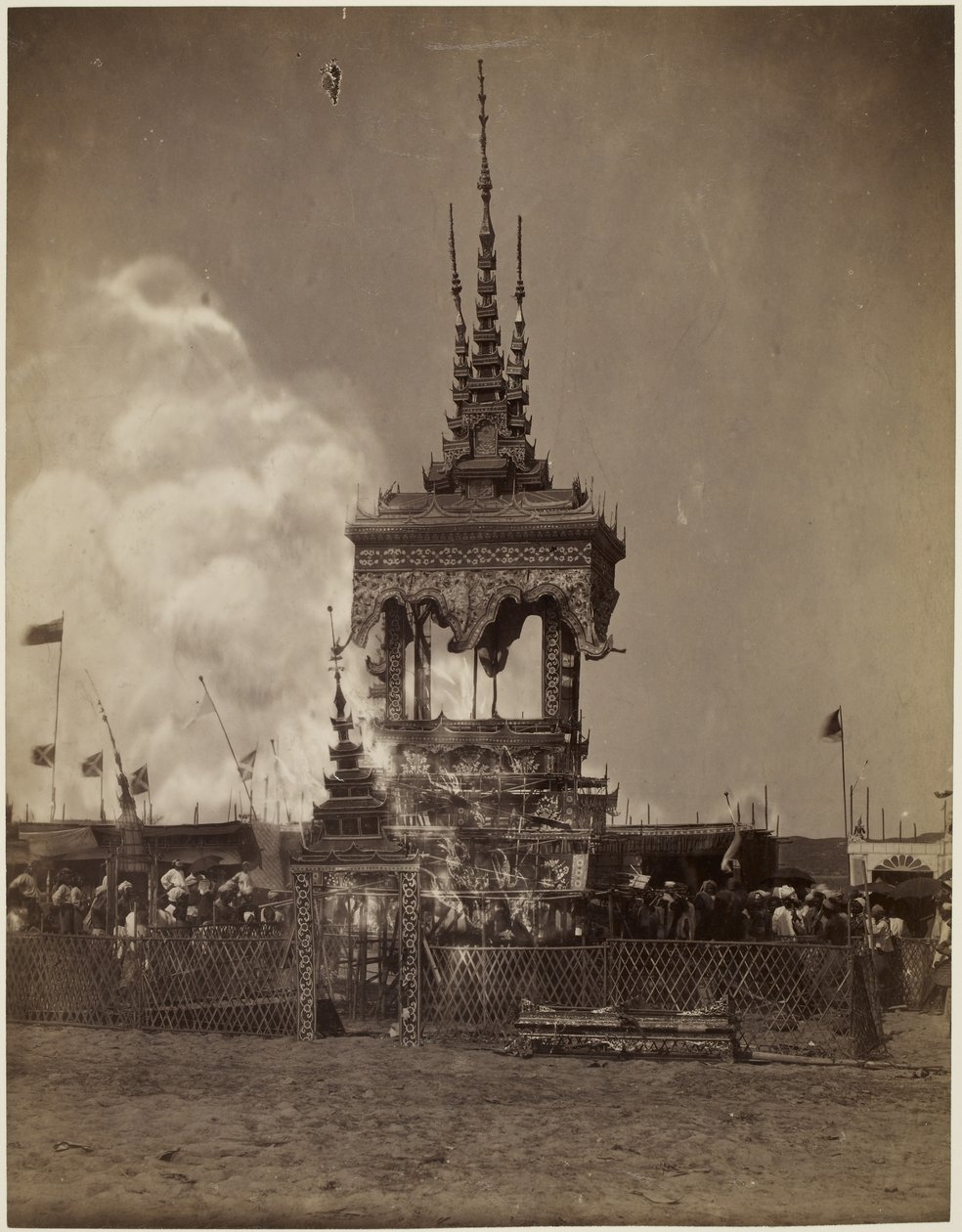 Bir Birmanya ölü yakma by Philip Adolphe Klier