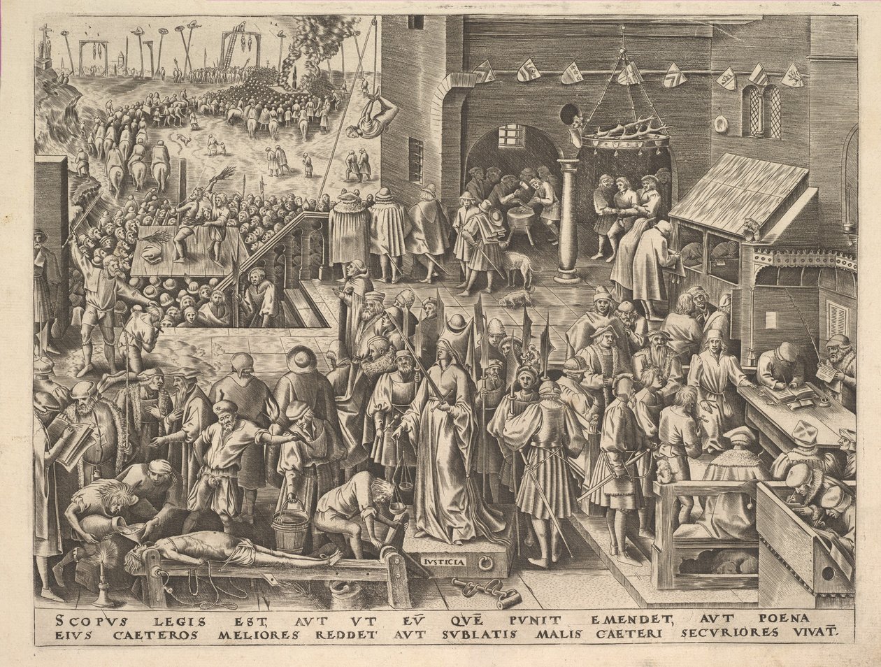 Erdemlerden Adalet Justicia, ca. 1559-60. by Philip Galle