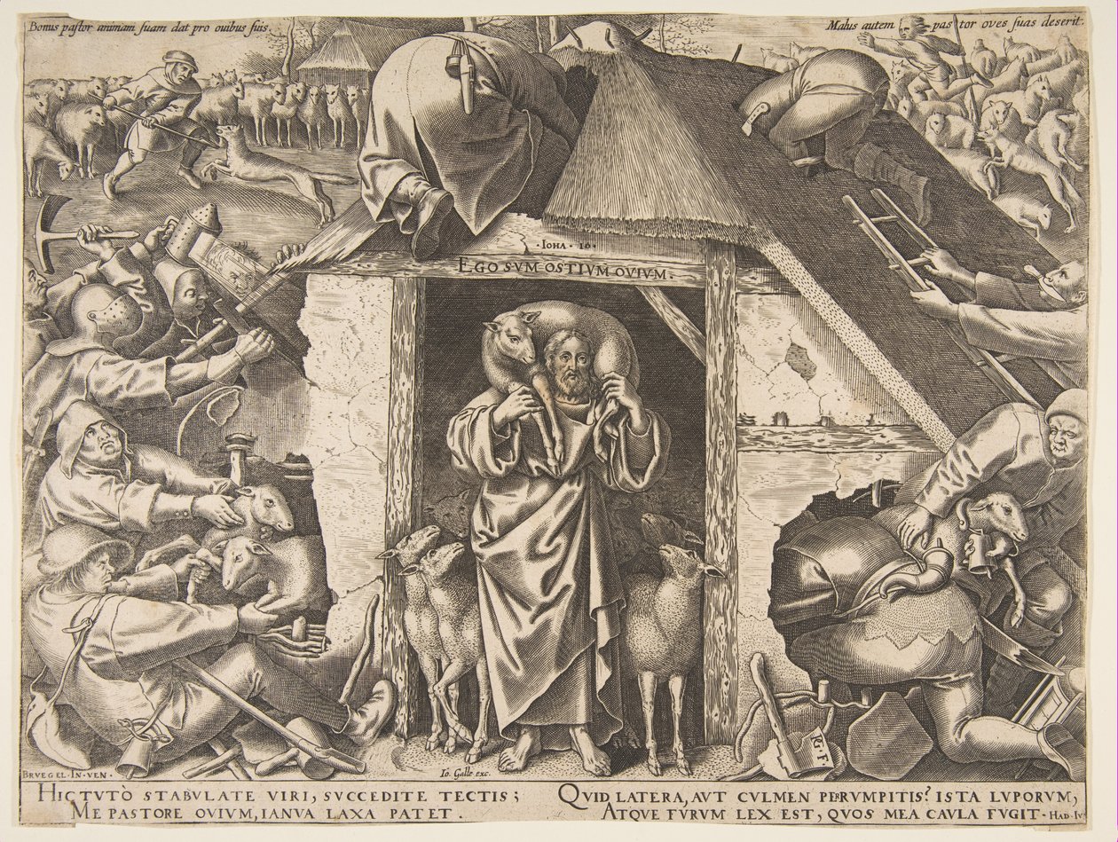 İyi Çoban benzetmesi, 1565. by Philip Galle