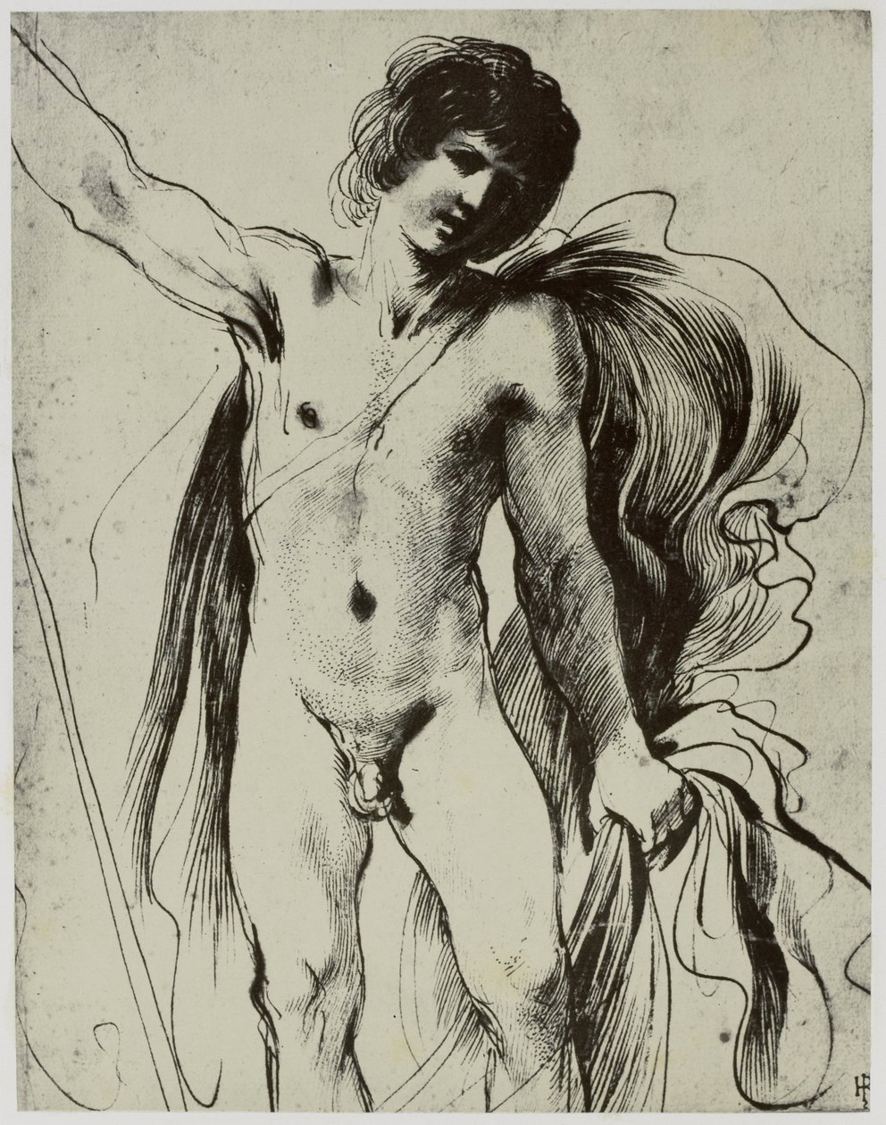 Guercino, Bir Gençlik by Philip Henry Delamotte