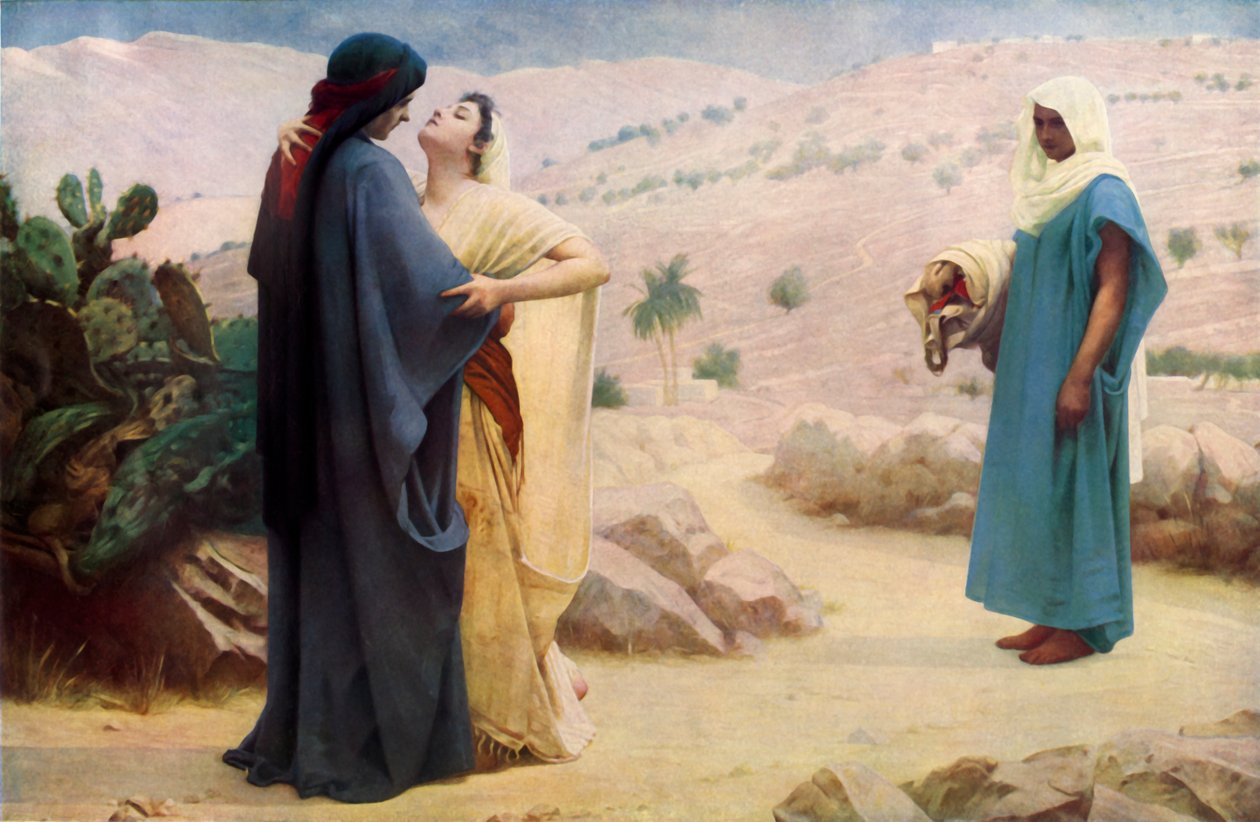 Ruth ve Naomi, 1886, 1936. by Philip Hermogenes Calderon