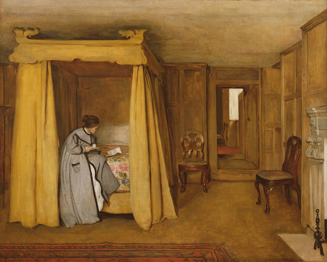 Mektup, 1866 by Philip Hermogenes Calderon
