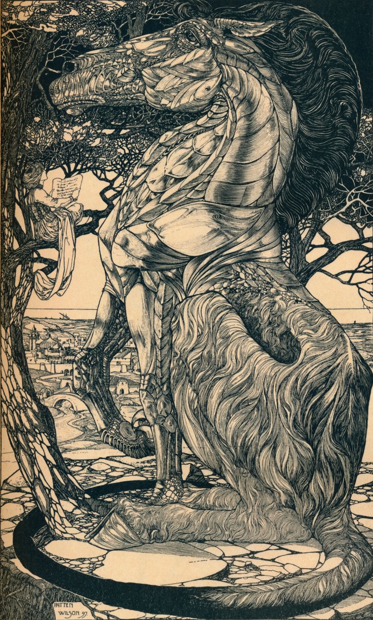 Rüstem ve Simoorg, c1897 by Philip William May
