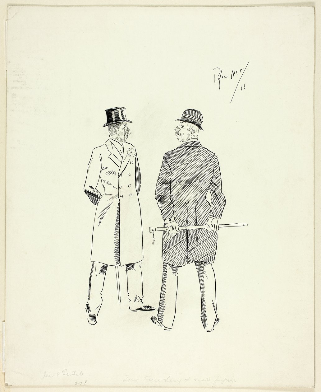 Bastonlu İki Bey by Philip William May