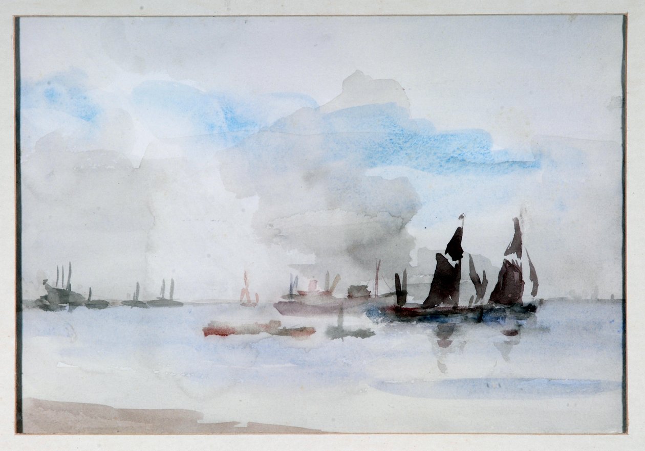 Thames Mavnaları, Greenhithe by Philip Wilson Steer