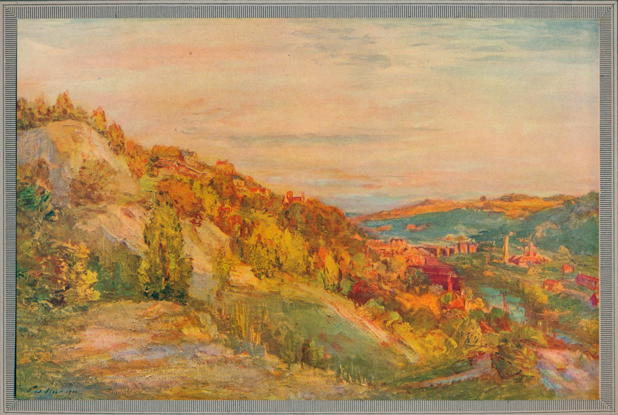 Kırmızı köprü, Ironbridge, 1910, c1932 by Philip Wilson Steer