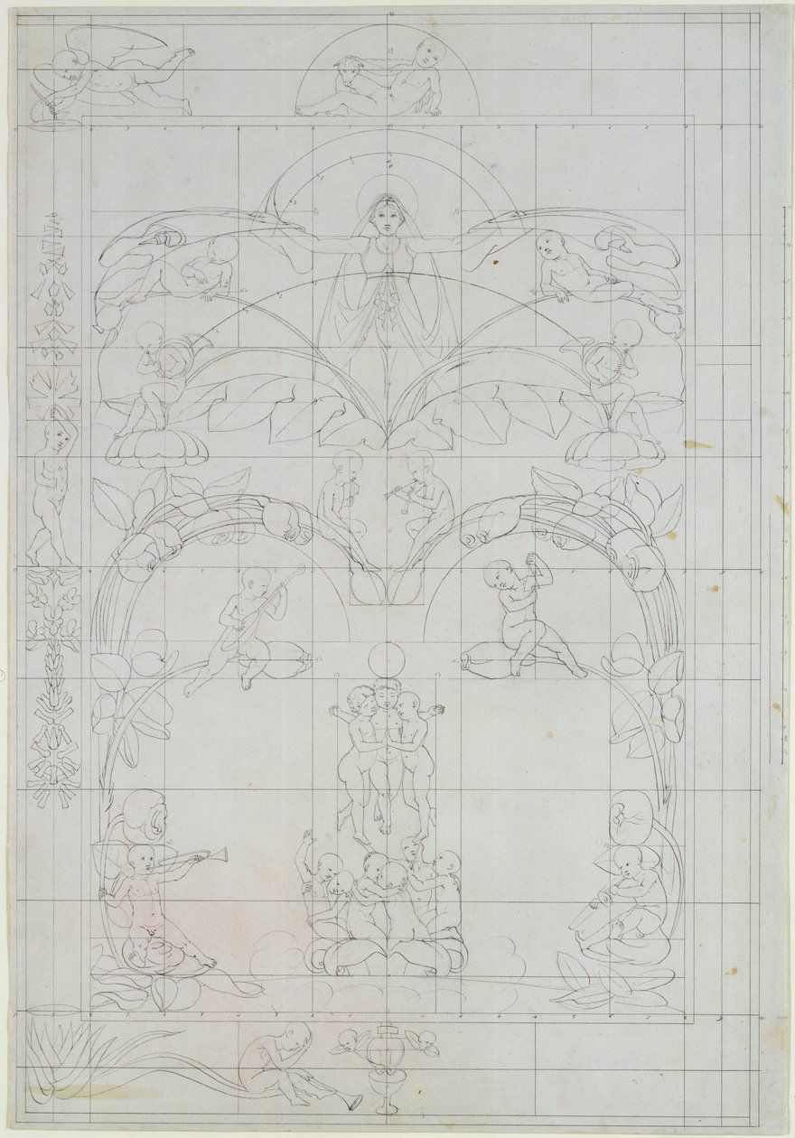 Akşam, 1803 (kalem ve kağıt üzerinde yıkama) by Philipp Otto Runge
