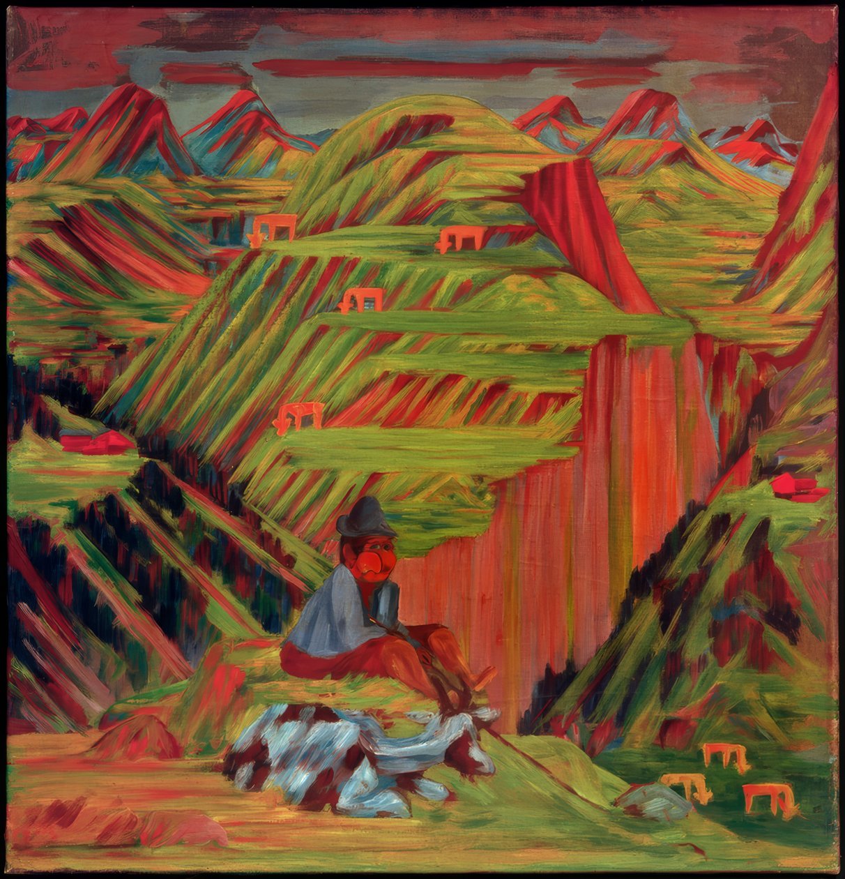 keçi ile çoban çocuk, (mavi keçi ile çoban çocuk) by Philipp Bauknecht