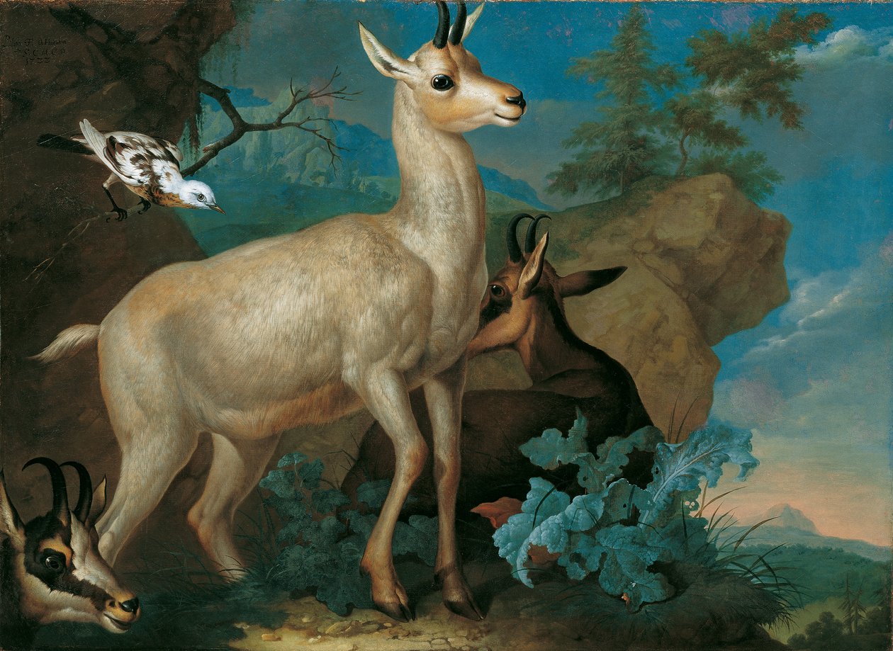 Üç güderi ve bir karatavuk by Philipp Ferdinand de Hamilton