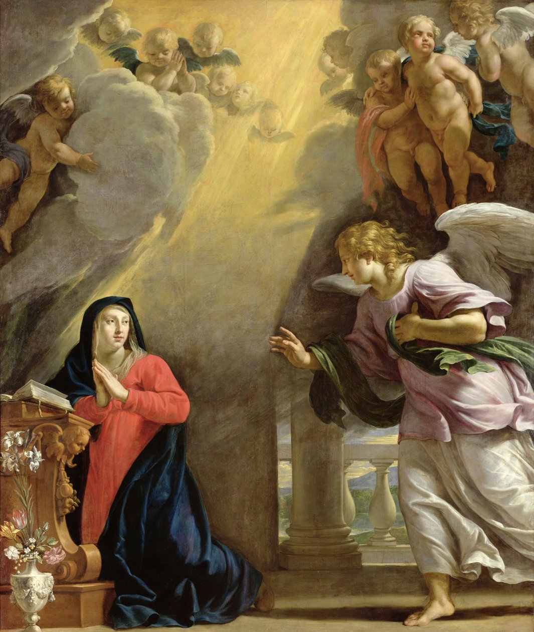 Ferill Innocentius XII páfa frá Vatíkaninu þegar hann tók formlega við Jóhannesi, 1692 urki by Philippe de Champaigne