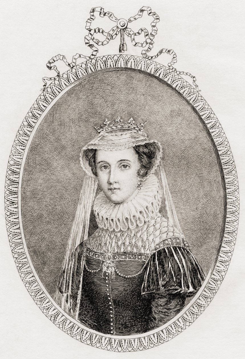 İskoç Kraliçesi Mary (1542-87) ayrıca Mary Stuart by Philippe after Mercier