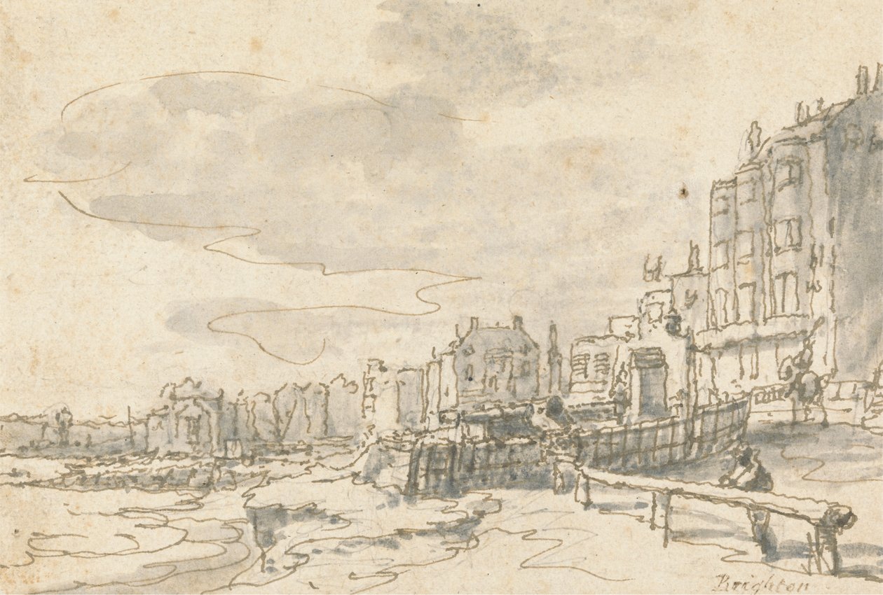 Brighton'daki Cephe by Philippe Jacques de Loutherbourg