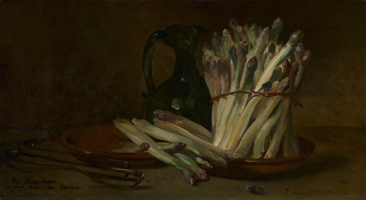 Kuşkonmaz ile Natürmort by Philippe Rousseau
