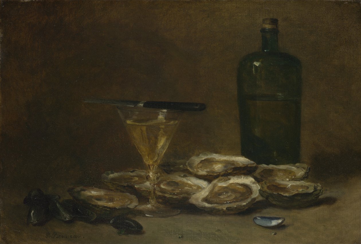 İstiridye ile Natürmort, 1875-1877 by Philippe Rousseau