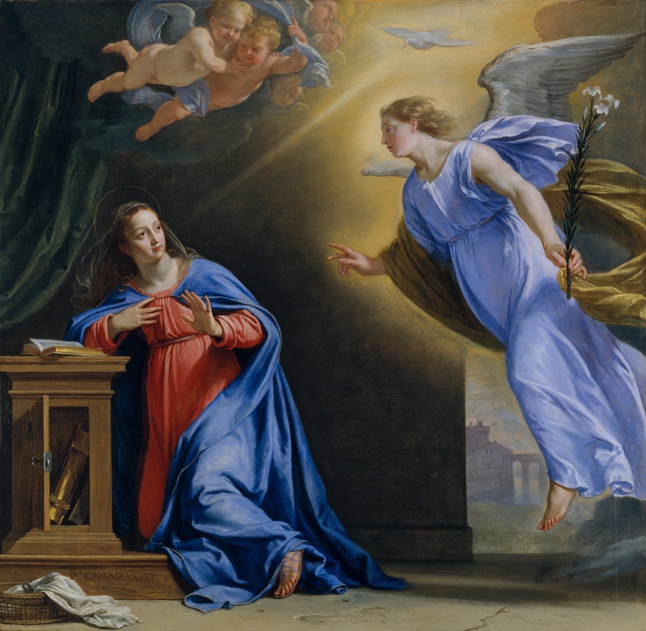 Müjde, ca. 1644. by Philippe de Champaigne